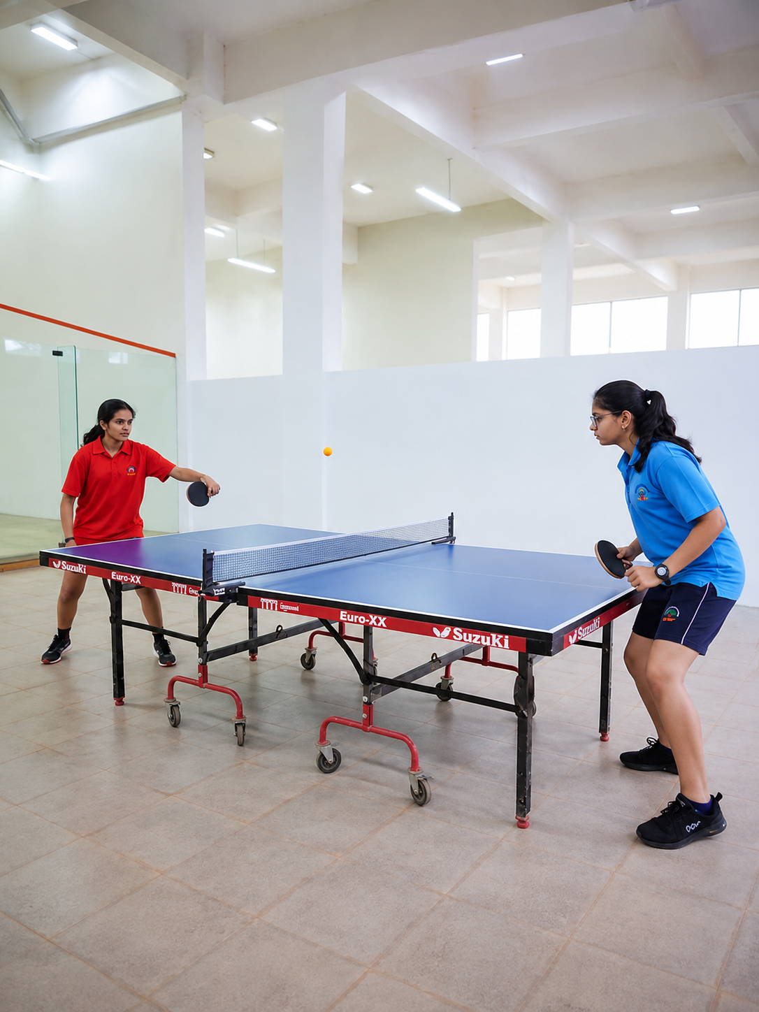 Students participating in sports